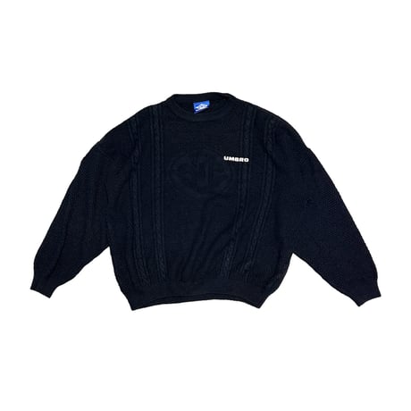 【USED】90's UMBRO Norway National Team NF Crest Soccer Cable Knit Sweater