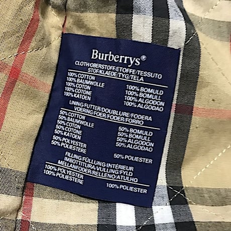 【USED】80'S BURBERRYS WRAPPED BUTTON COAT MADE IN ENGLAND