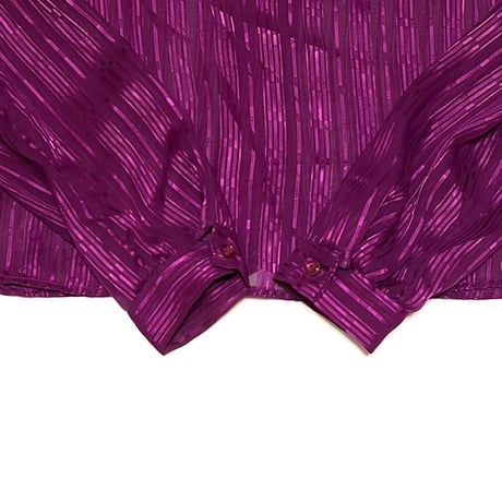 【USED】80's Manon FRILL COLLAR BOW TIE BLOUSE