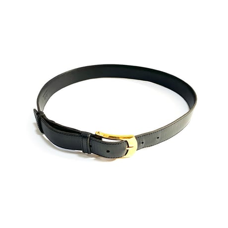【USED】J.M.WESTON LEATHER BELT BLACK