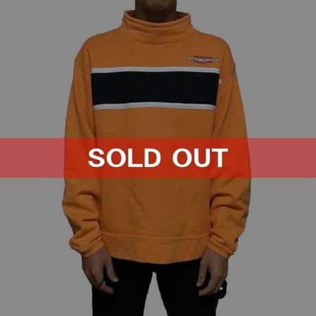 【USED】90'S HARLEY DAVIDSON HI-NECK SWEATSHIRT