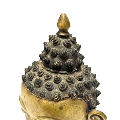 【USED】Vintage Brass Buddha Head