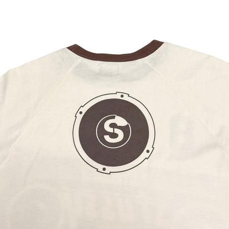 【USED】90's-00's STUSSY Boombox Graphic Ringer T-shirt