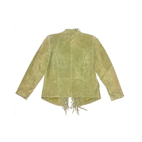 【USED】80's CHICO'S DESIGN SUEDE LEATHER FRINGE JACKET