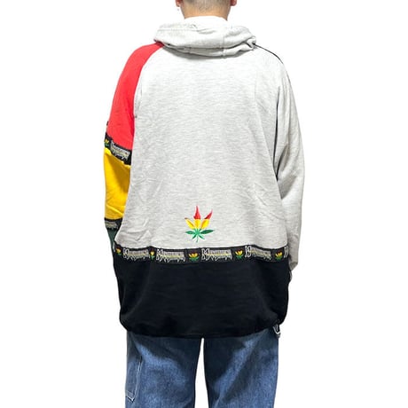 【USED】90'S MARIHUANA ASYMMETRY DESIGN PARKA