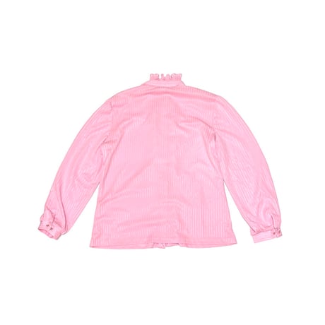 【USED】80's A&A FRILL BLOUSE PINK