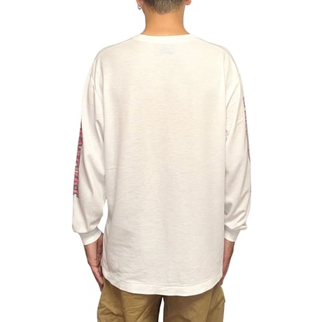 【USED】90's Kappa Sleeve Print Pique Long Sleeve T-shirt