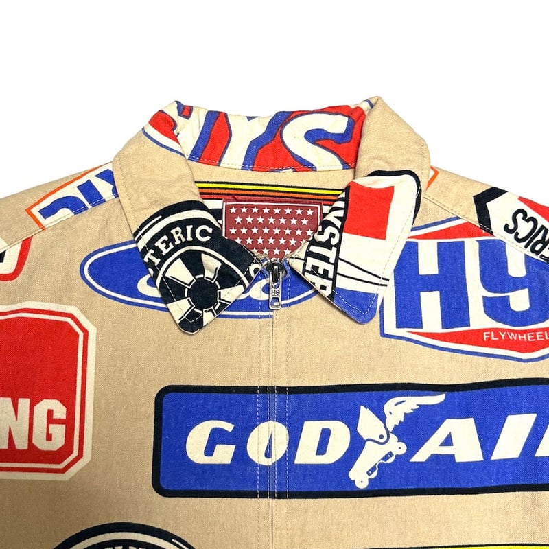 ヒステリックグラマーサインボード USED】90's HYSTERIC GLAMOUR Signboard Print Zip