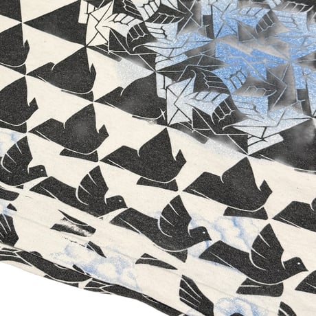 【USED】90's M.C.ESCHER ALL OVER PRINT T-SHIRT