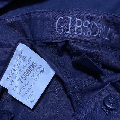 【USED】90'S-00'S BRITISH ARMY ROYAL NAVY COMBAT TROUSERS  (① GIBSON1)