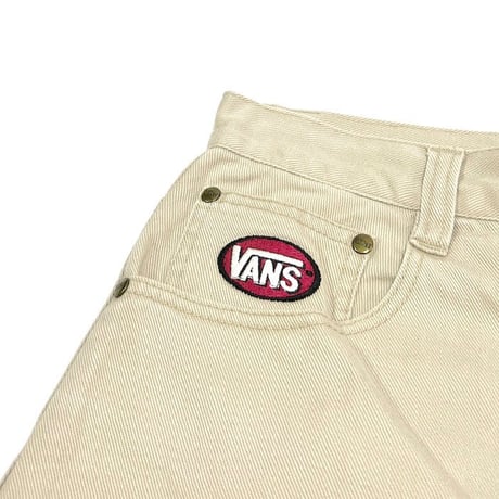 【USED】90'S-00'S OLD VANS SHORTS OFF WHITE
