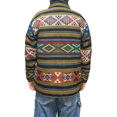 【USED】80'S-90'S NEPAL YAK WOOL MULTICOLOR BOHO JACKET