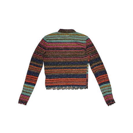 【USED】00's Candie's GLITTER BORDER KNIT TOP