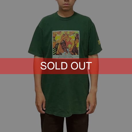 【USED】90'S DRAWLS T-SHIRT GREEN