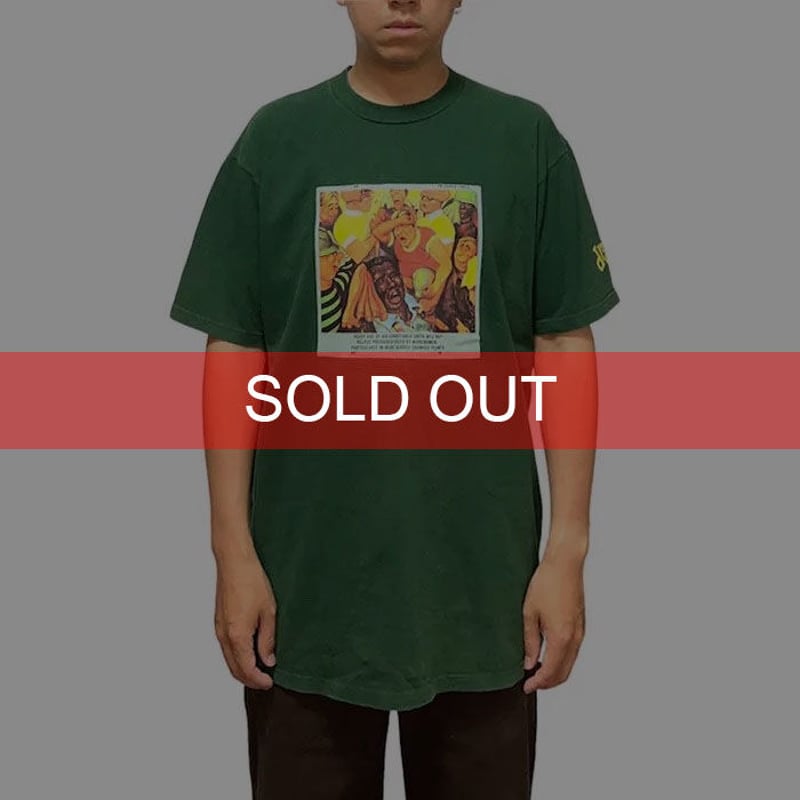 USED】90'S DRAWLS T-SHIRT GREEN | KONBINI USED】90'S DRAWLS T-SHIRT GREEN | KONBINI