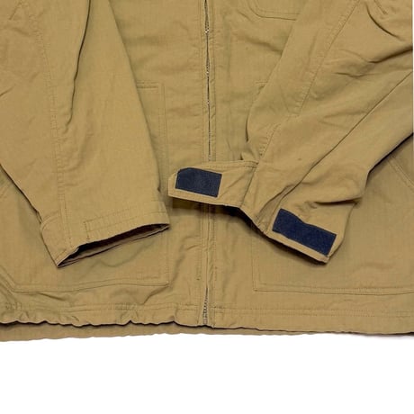 【USED】00's Columbia RIPSTOP NYLON SLEEVE POCKET JACKET BEIGE