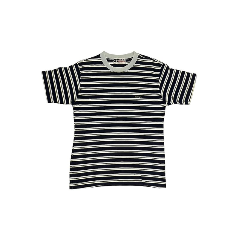 bitch skateboards 長袖ニット・サイドストライプ USED】90's bitch skateboards BORDER T-SHIRT | K