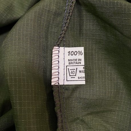 【DEAD STOCK】90'S FLY NYLON RIP STOP SHIRT "OLIVE GREEN"
