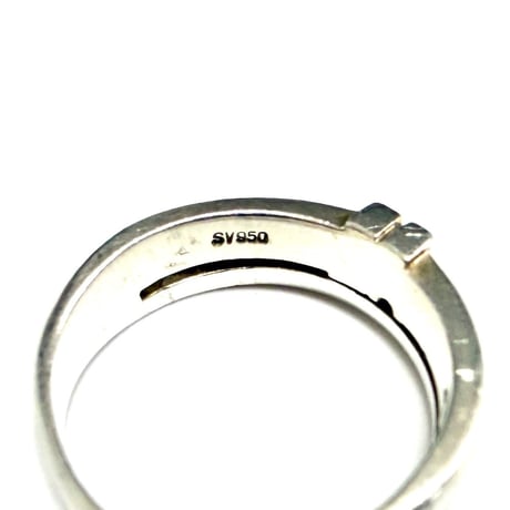 【USED】Vintage Courrèges SV950 High-Purity Silver Minimalist Band Ring