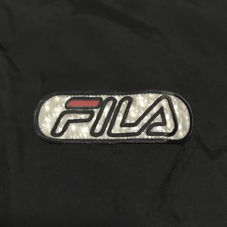 【USED】90'S FILA V-NECK NYLON PULLOVER