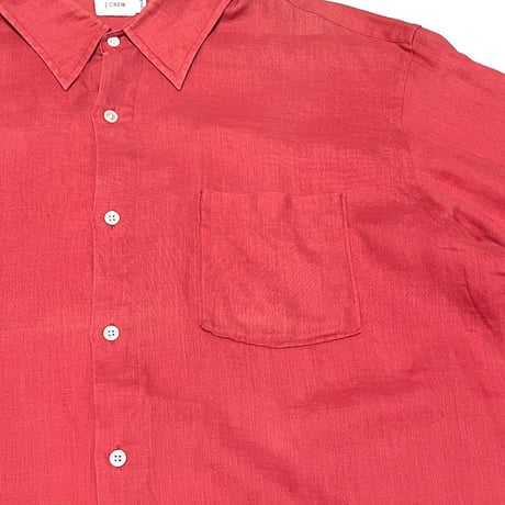 【USED】00'S J.CREW OVERSIZED LINEN SHIRT