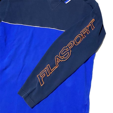 【USED】90'S-00'S FILA SPORT L/S POLO SHIRT