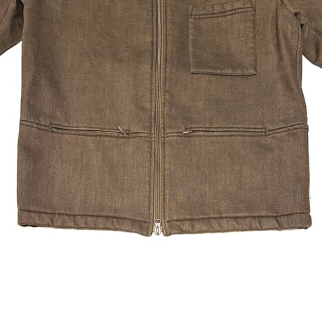 【USED】00's AJ ARMANI JEANS HEAVY COTTON DOUBLE ZIP JACKET