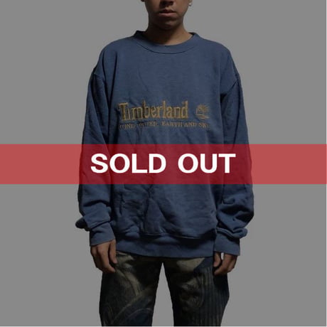 【USED】90'S TIMBERLAND EMBROIDERY LOGO SWEATSHIRT
