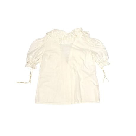 【USED】Vintage RUFFLED S/S BLOUSE