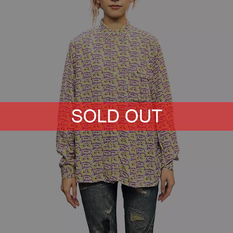 【USED】80's EMPORIO ARMANI PATTERNED SHIRT
