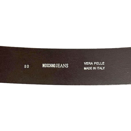 【USED】90'S-00'S MOSCHINO JEANS HEART LEATHER BELT