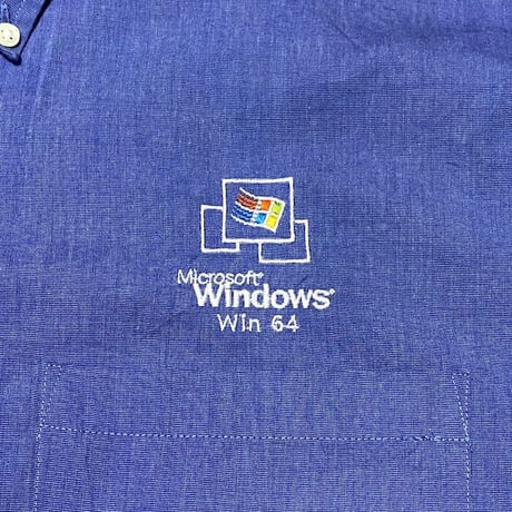 【USED】00'S WINDOWS WIN64 MICROSOFT OVERSIZED B.D. SHIRT
