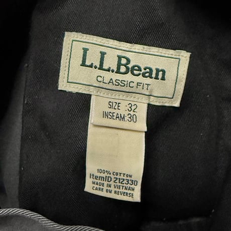 【USED】00's L.L.Bean COTTON CHINO PANTS GRAY