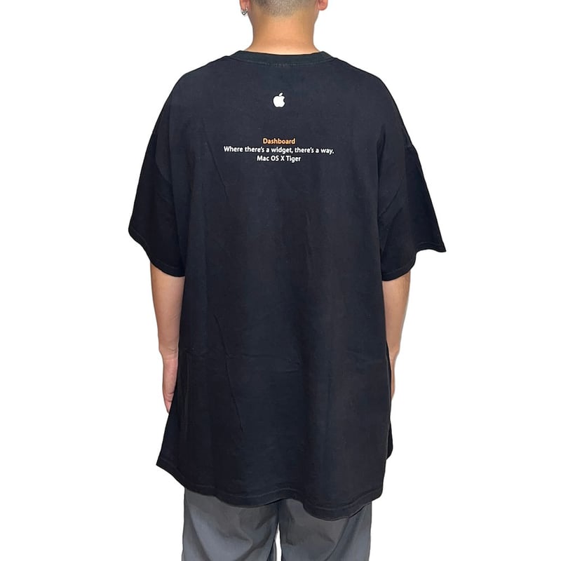 USED】00's Apple Mac OS X Tiger T-SHIRT | KONBINI