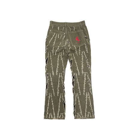 【USED】90'S-00'S GRIFFIN BLADECUT SLASH PANTS