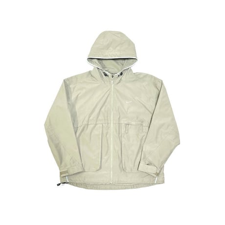 【USED】90'S-00'S NIKE ZIP HOODED JACKET BEIGE