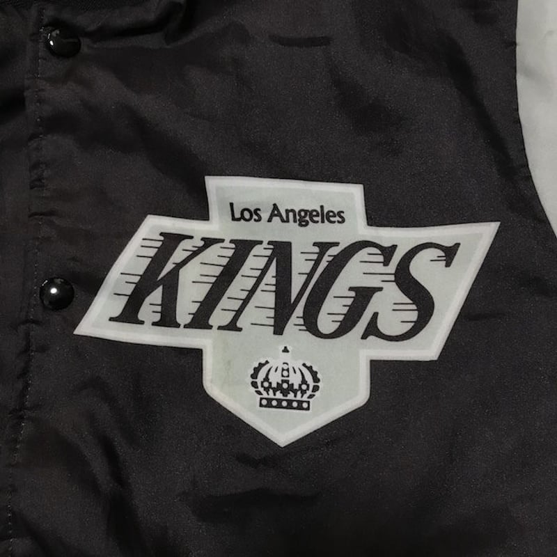 ジャケット・アウター 90's CHALKLINE Los Angeles KINGS jacket Vintage Los Angeles Kings Jacket Large Black Chalk Line