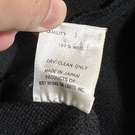 【USED】80'S ISSEY MIYAKE MEN DOUBLE BREASTED WOOL KNIT JACKET