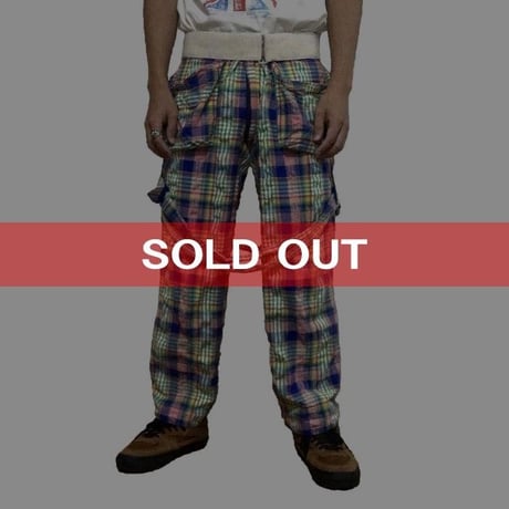 【USED】90'S VIVIENNE WESTWOOD HYPNOS CHECK BONDAGE TROUSERS