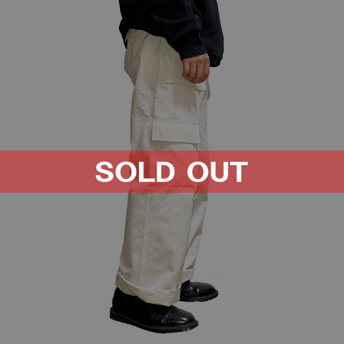 USED】90'S A.P.C. CARGO PANTS WHITE | KONBINI