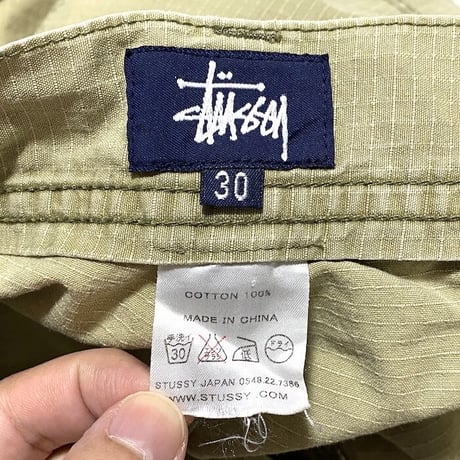 【USED】00'S STUSSY TACTICAL PANTS BEIGE