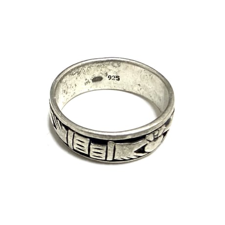 【USED】Vintage Irish Claddagh 925 Silver Ring / Celtic Band Ring