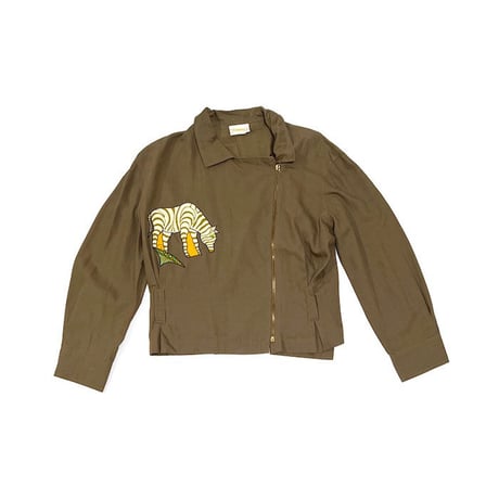 【USED】90'S STANNER ZEBRA(?) APPLIQUE JACKET MADE IN GERMANY