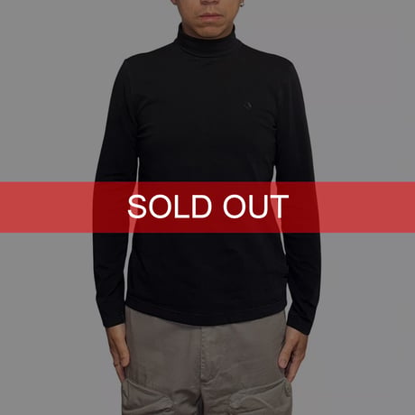 【USED】90's VERSACE CLASSIC V2 Black Hi-Neck L/S Cutsew