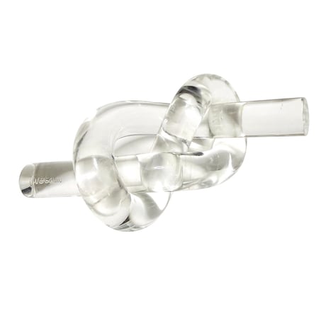 【USED】70's PRECAM Lucite Knot Sculpture Mid-Century Acrylic Object