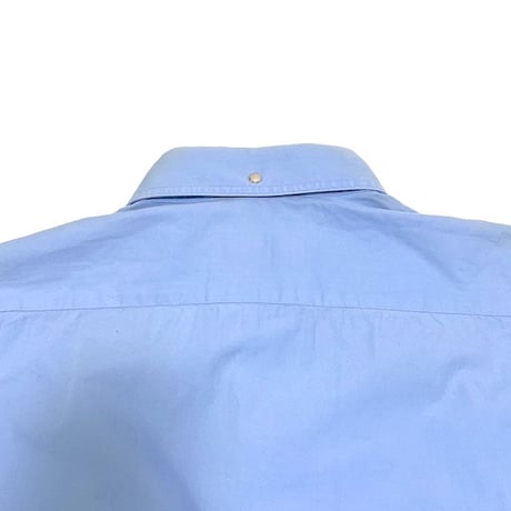 【USED】80'S-90'S THIERRY MUGLER SNAP BUTTON SHIRT SKY BLUE