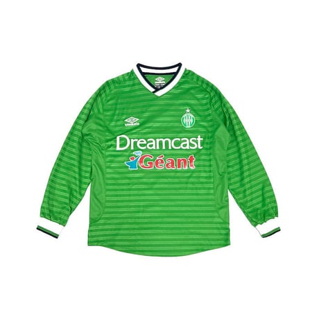 【USED】00'S UMBRO SAINT ETIENNE 2000-01 HOME L/S FOOTBALL SHIRT