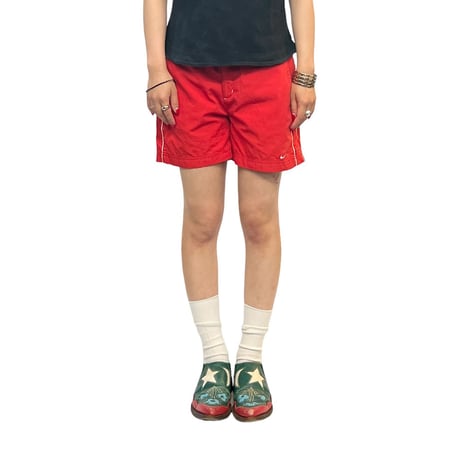 【USED】00's EURO NIKE TRAINING SHORTS RED