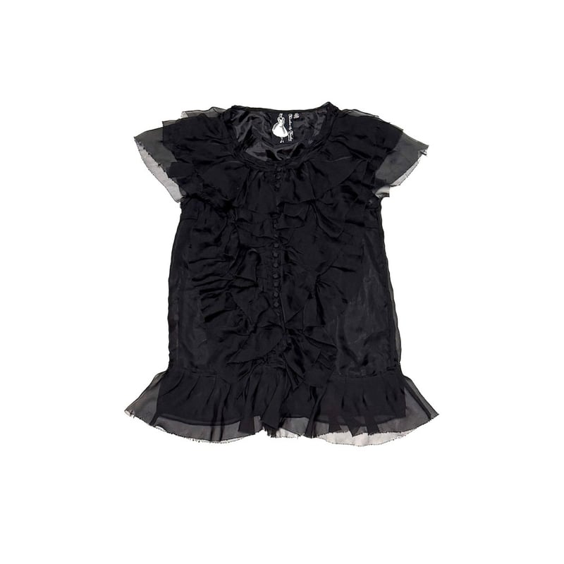 USED】00's Twelve By Twelve Ruffle Tulle Mini D