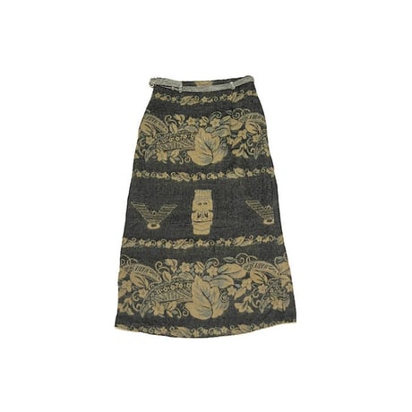 【USED】 90'S NATIVE JACQUARD PATTERN KNIT SKIRT